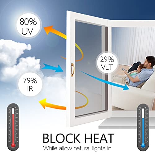 One-Way Home Privacy Window Film with Heat Control & UV Protection
