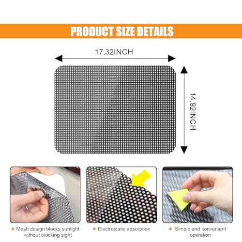4PCS Car Sunshade - UV Protection & Privacy for Babies