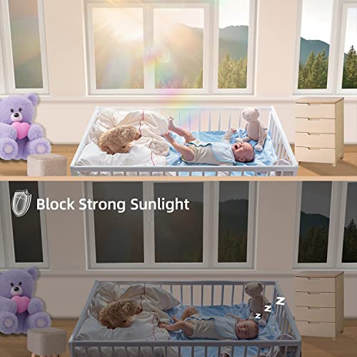 Privacy Window Film for Home - Sun & Heat Blocking, Anti-UV, Black-Silver, 17.5 x 78.74