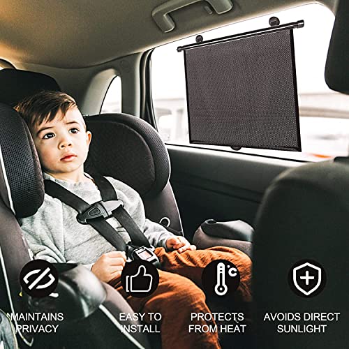 2 Pack Baby Car Sun Shades for Side Windows