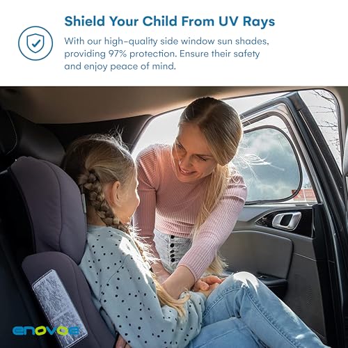Babies' Car Window Shades - 2 Pack - Sun & UV Protection